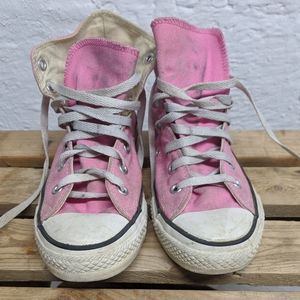 Pink Converse All Star High Top Sneakers
